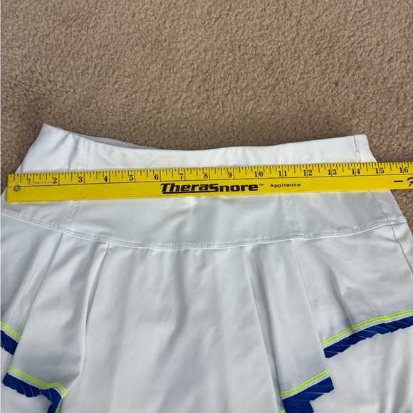 Lucky in Love White and Blue Mini Tennis Skirt/Skort - Picture 7 of 10